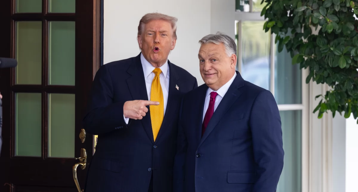 Orban i Trump. PAP/EPA