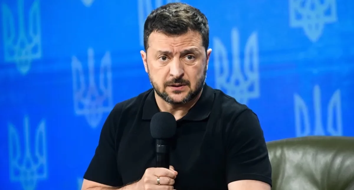 Wołodymyr Zełenski. Fot. PAP/Vladyslav Musiienko