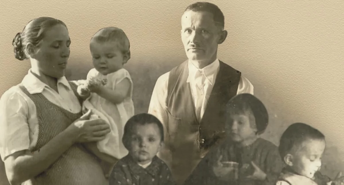 Rodzina Ulmów zamordowana przez Niemców za pomoc Żydom. Fot. Józef Ulma https://commons.wikimedia.org