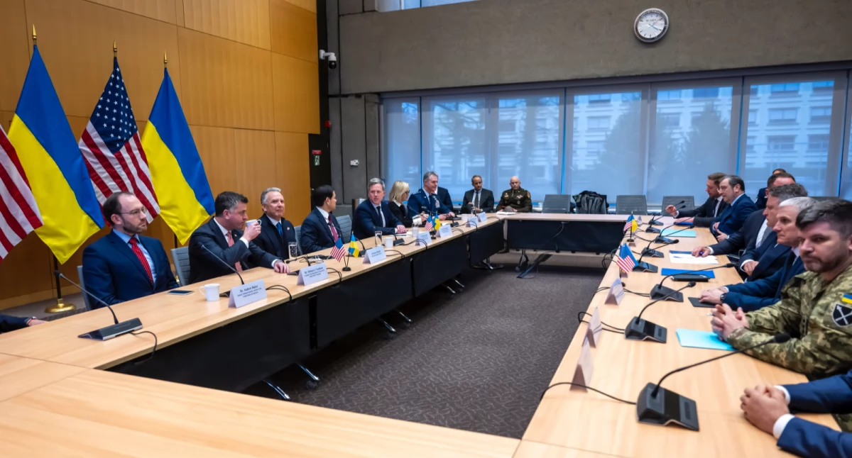 Delegacje Ukrainy i USA osiągnęły wspólne zrozumienie co do kluczowych warunków porozumienia. Fot. PAP