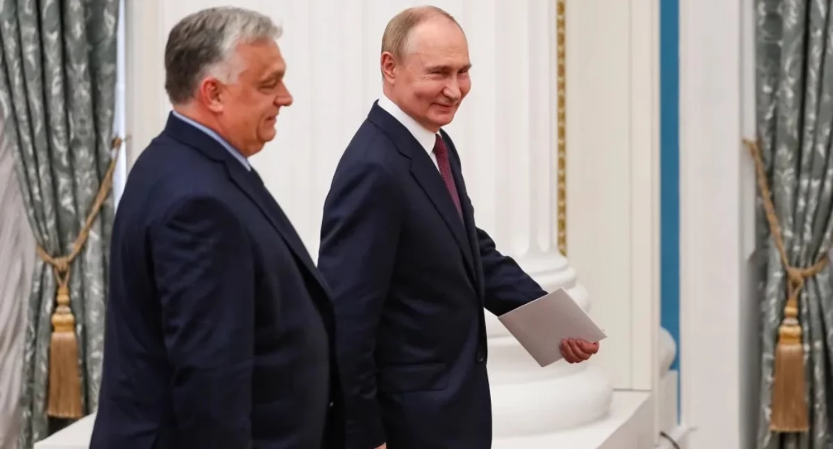 Viktor Orban i Władimir Putin. Fot. PAP/EPA/YURI KOCHETKOV