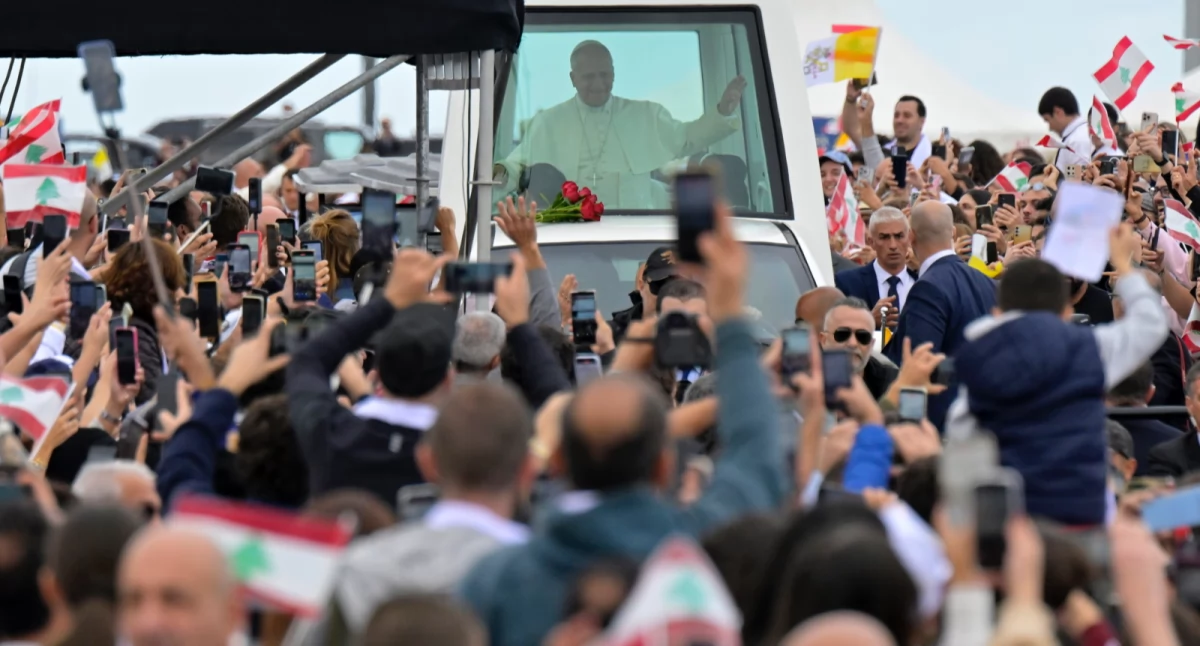 Papież podczas pielgrzymki. Fot. PAP/EPA