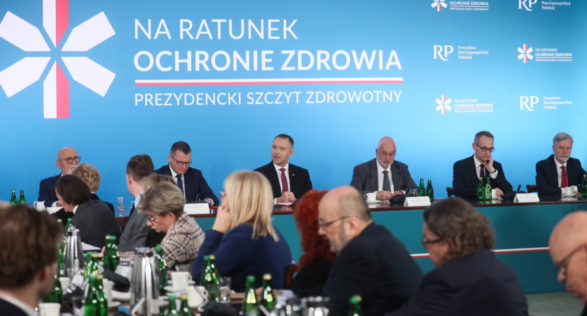 „Na ratunek ochronie zdrowia” debata w Pałacu Prezydenckim w Warszawie. Fot. PAP