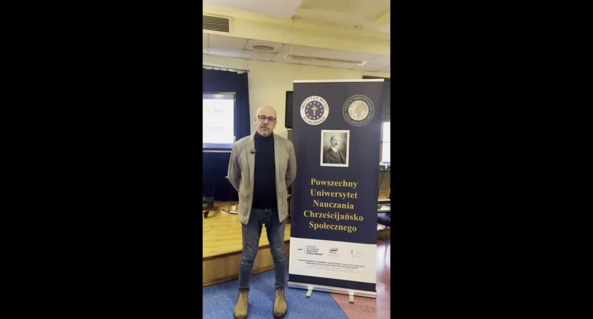 Wideo, Jakub Banasiak rzecznik prasowy Uniwersytetu Kaliskiego promuje PUNCS - zdjęcie, fotografia