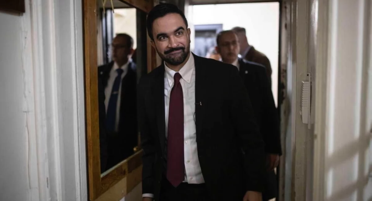 Burmistrz Nowego Jorku Zohran Mamdani / autor: PAP/EPA