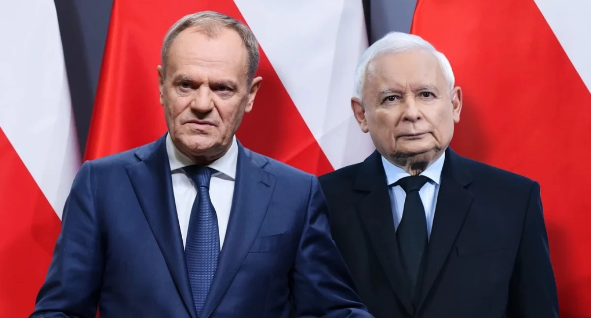Donald Tusk i Jarosław Kaczyński Foto: PAP/Leszek Szymański, PAP/Szymon Pulcyn, PAP/Radek Pietruszka / PAP