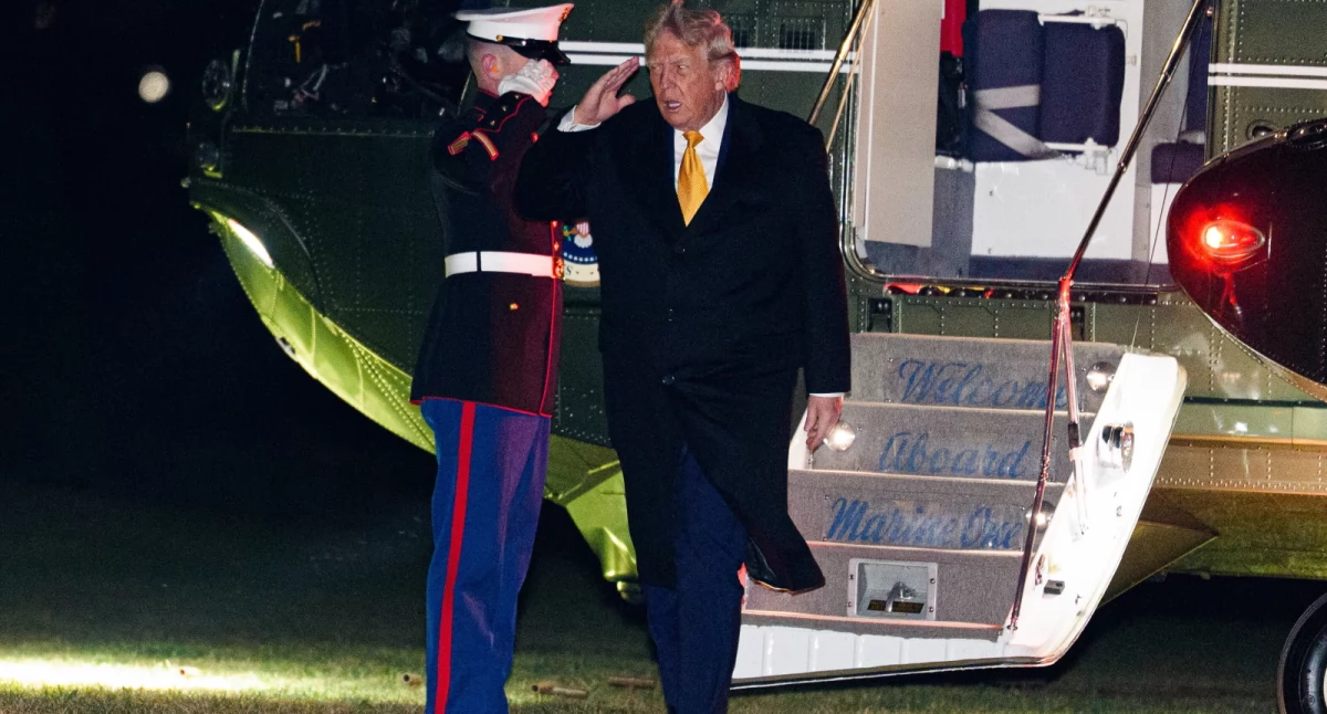 Donald Trump zapowiedział ustawę o nowych cłach. Fot. PAP