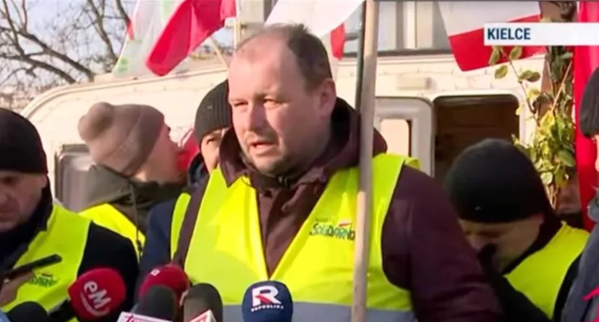 Protest w Kielcach/Fot. TV Republika 