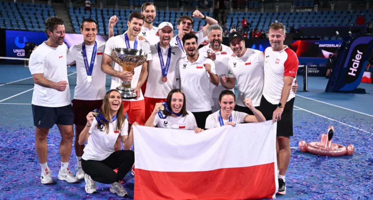 Polska - zwycięzca United Cup./PAP/EPA/DAN HIMBRECHTS /PAP/EPA