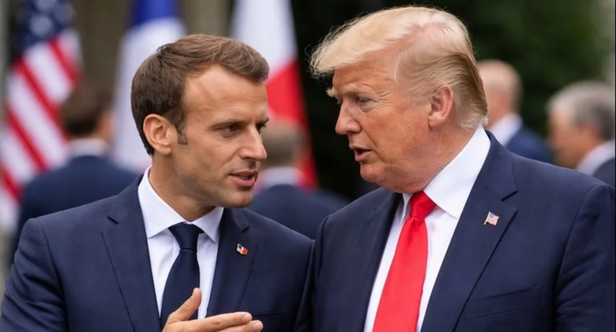 Informacje ze Świata, Trump ujawnił Macrona - zdjęcie, fotografia