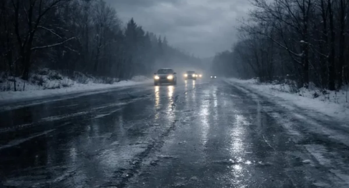 Pogoda, ostrzega przed śliską nawierzchnią całej Polsce - zdjęcie, fotografia
