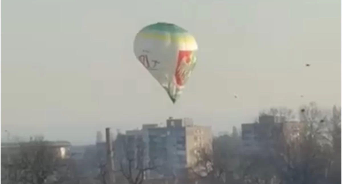Informacje dnia, Balon spadł Zielonej Górze! - zdjęcie, fotografia