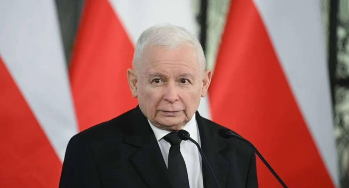 Prezes PiS Jarosław Kaczyński na konferencji prasowej - 11.03.2026 / autor: PAP/Marcin Obara