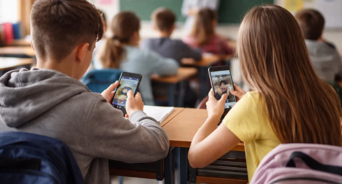 Informacje z Polski, wprowadza zakaz korzystania telefonów szkołach podstawowych - zdjęcie, fotografia