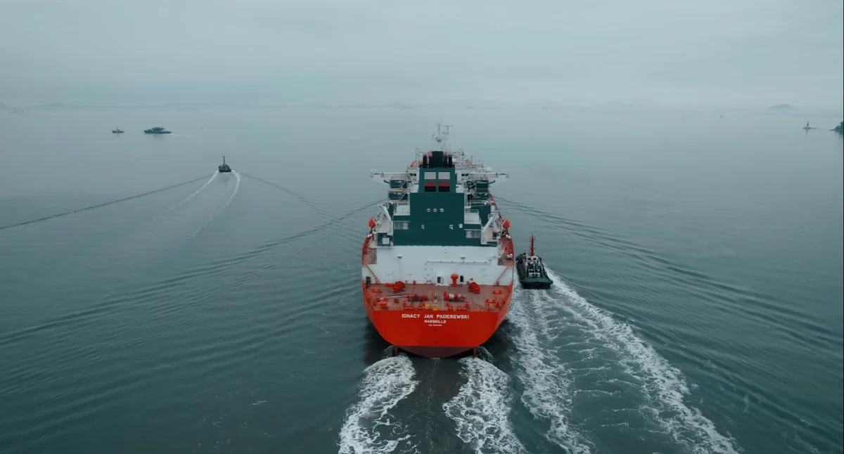 Orlen podkreśla, że flota własnych gazowców LNG to jeden z filarów bezpieczeństwa dostaw gazu // fot. Orlen