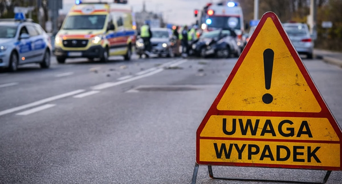 Wypadki drogowe, Sekundy grozy Warszawą - zdjęcie, fotografia
