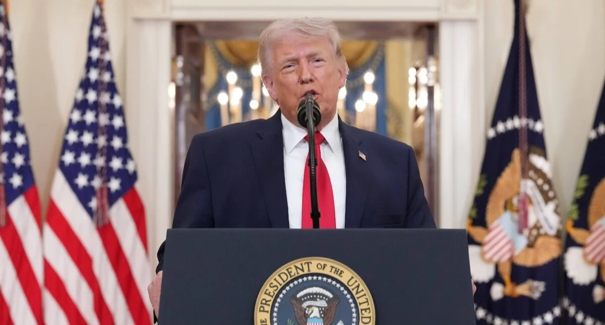 Donald Trump, prezydent USA Źródło: PAP/EPA / ALEX BRANDON / POOL