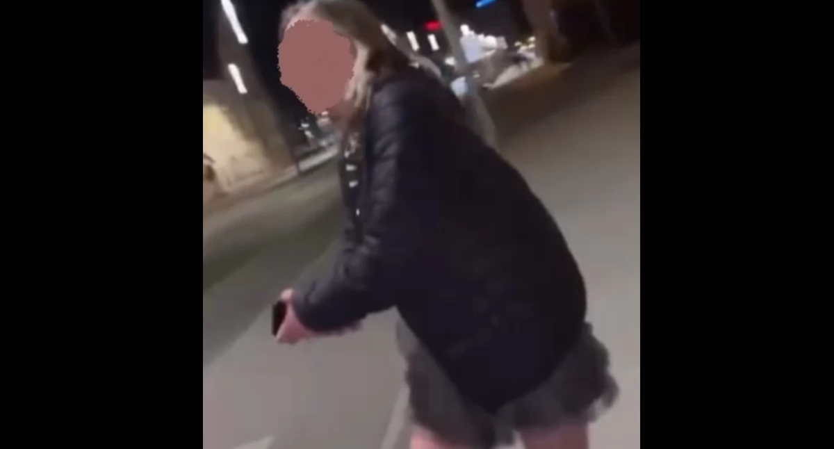 Kryminalne, Ukrainkę centrum Poznania Wyp***j Ukrainę! - zdjęcie, fotografia