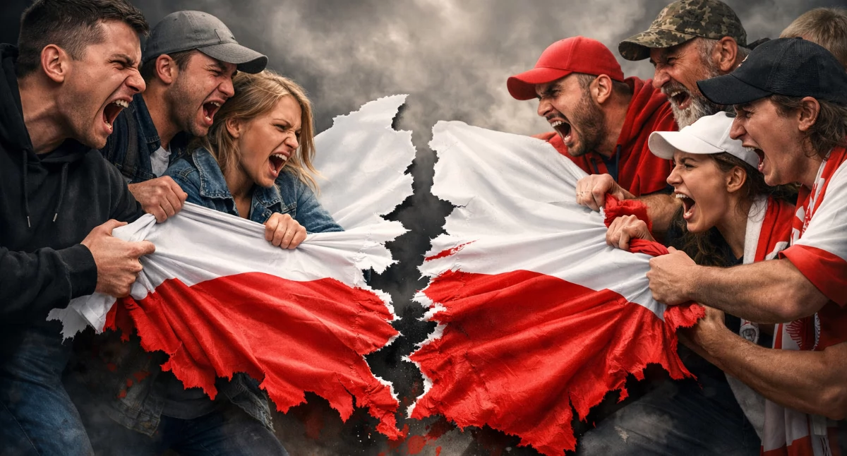 Informacje z Polski, Rozdarta Polska „Rządzący właśnie wpadają najgorszą pułapkę” - zdjęcie, fotografia