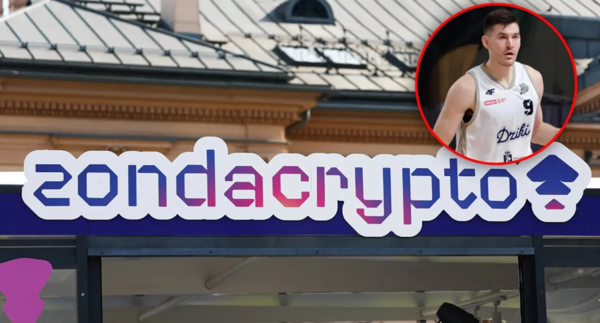 Getty Images / Jakub Porzycki/NurPhoto/WP SportoweFakty/Monika Pliś / Na zdjęciu: logo Zondacrypto i John Fulkerson (w kółku)