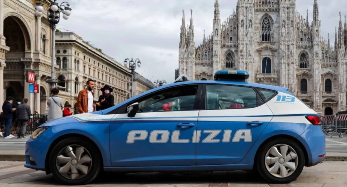Getty Images / Jakub Porzycki/NurPhoto via Getty Images / Na zdjęciu: policja w Mediolanie