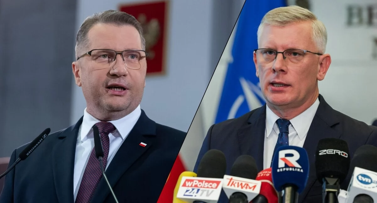 Przemysław Czarnek i Sławomir Cenckiewicz Źródło: PAP