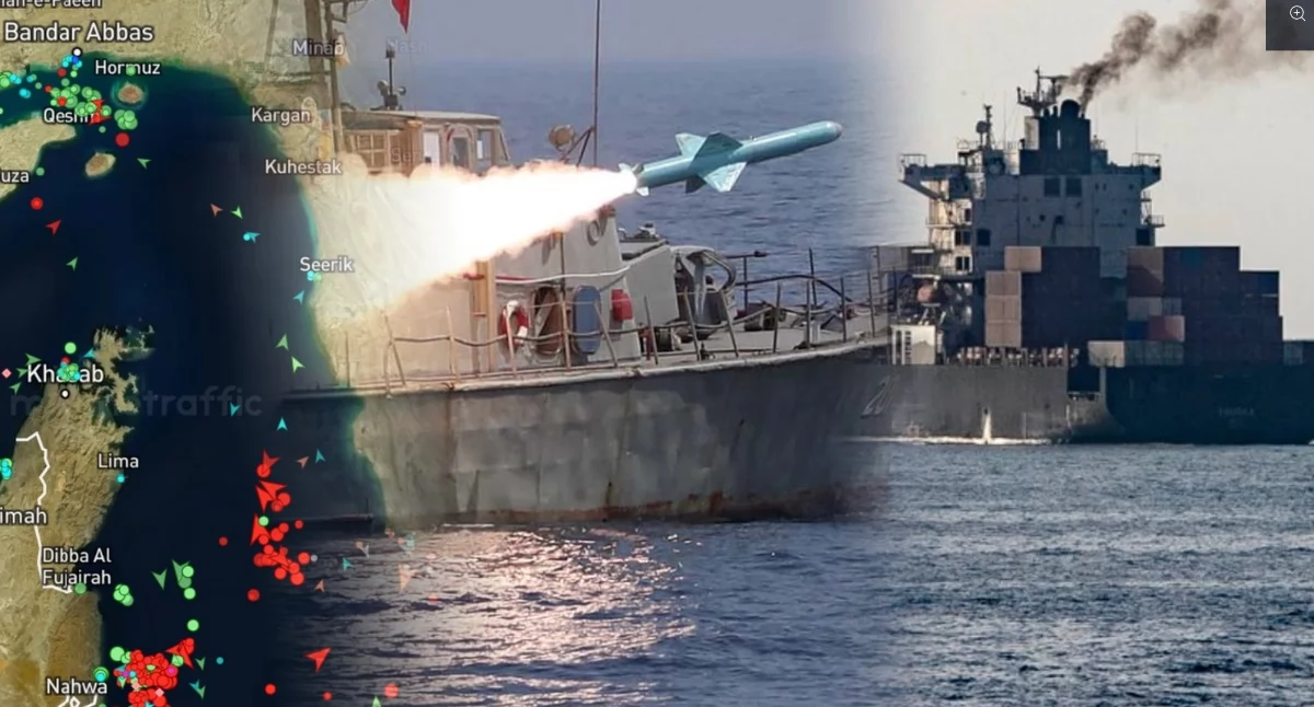 Irańskie łodzie sprawiają USA duże problemy w cieśninie Ormuz CENTCOM / X | MarineTraffic.com | IRANIAN ARMY OFFICEAFP