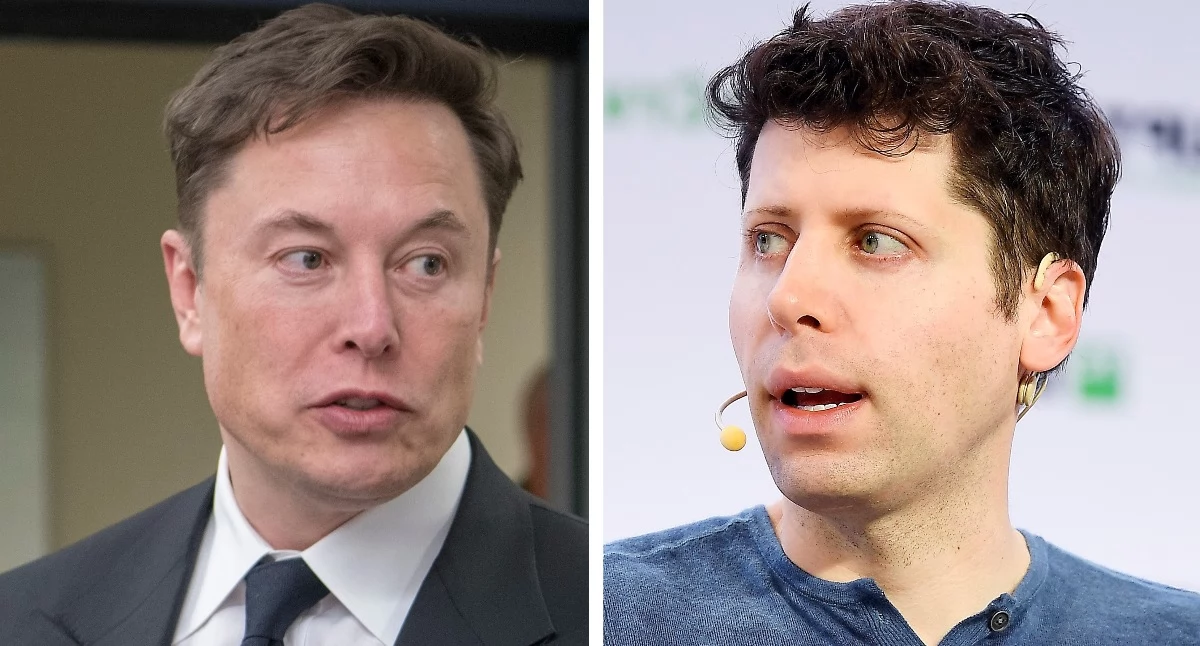 z lewej: Elon Musk, z prawej: Sam Altman // fot. Autorstwa TechCrunch - TechCrunch Disrupt San Francisco 2019 - Day 2, CC BY 2.0 / By NORAD and USNORTHCOM Public Affairs, Public Domain