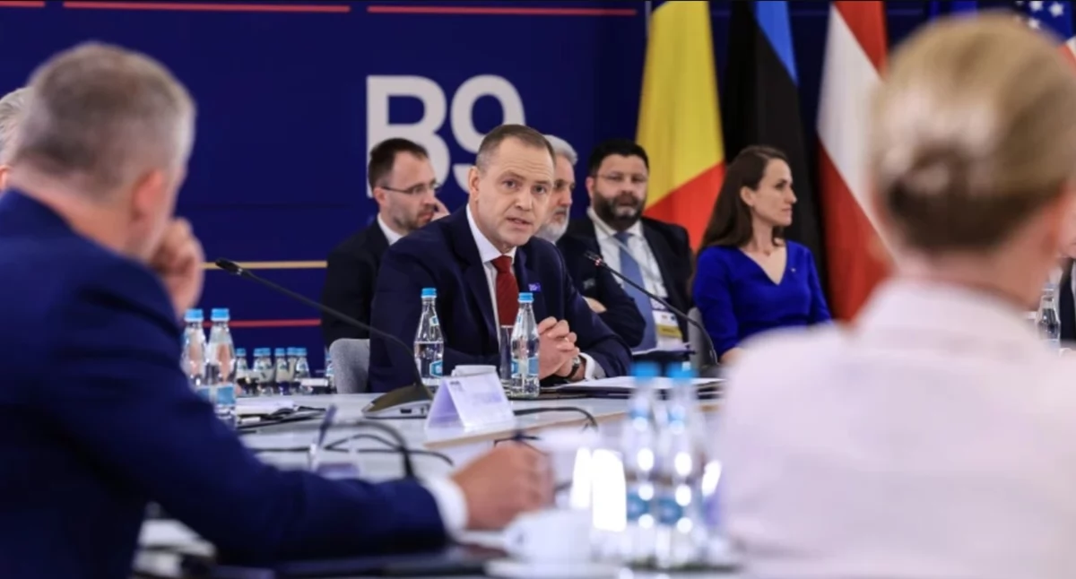 Prezydent Karol Nawrocki na spotkaniu B9/Mikołaj Bujak/KPRP /