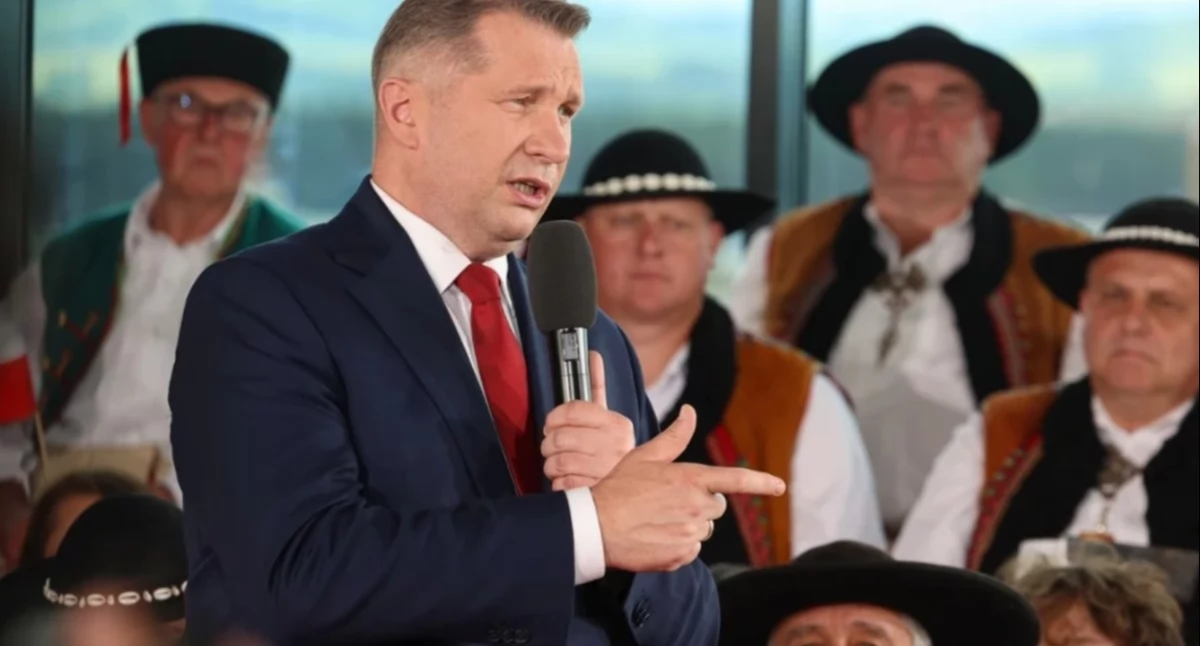 Wiceprezes Prawa i Sprawiedliwości Przemysław Czarnek w Nowym Targu/Grzegorz Momot /PAP