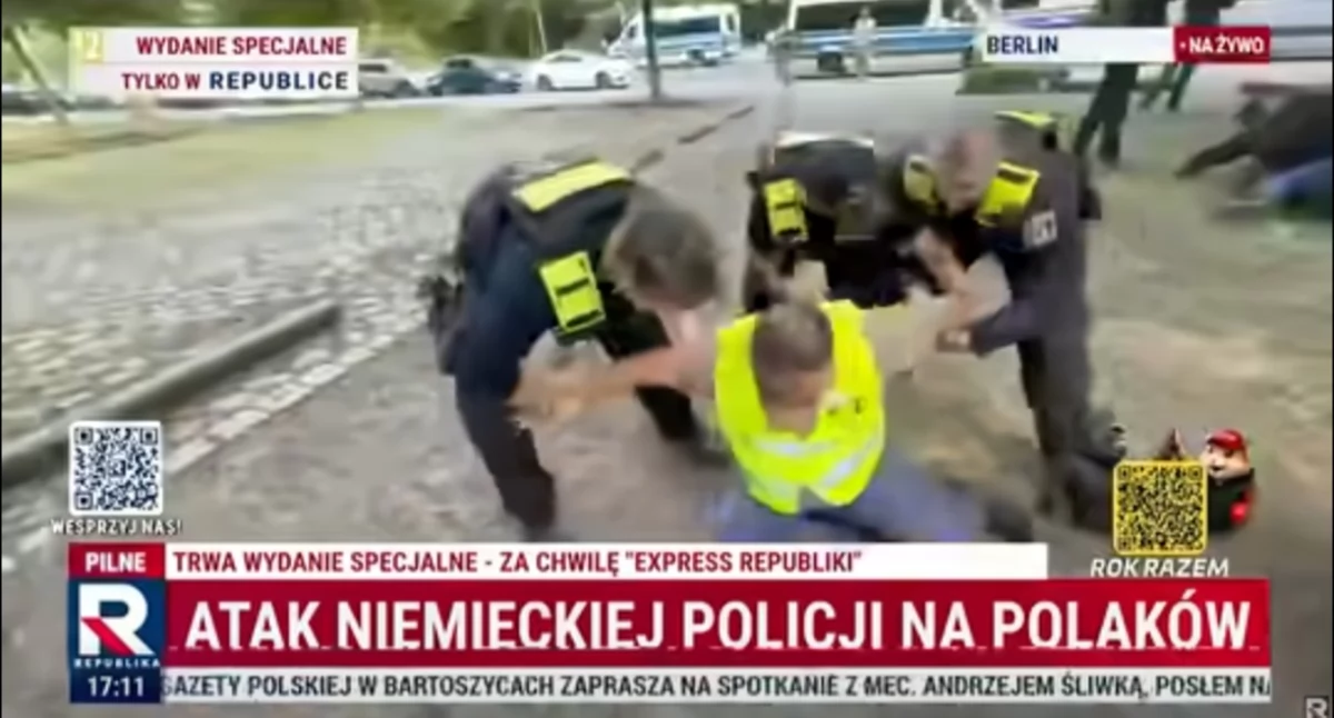 SKANDAL W BERLINIE! Policja aresztuje polskich aktywistów!