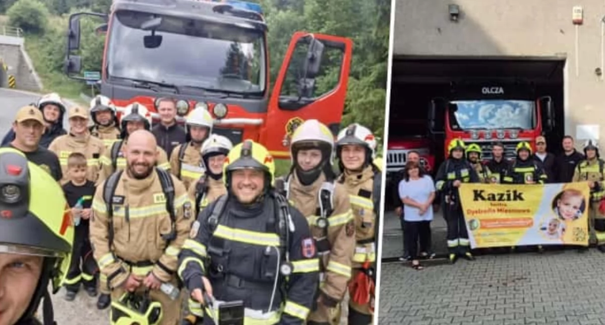 Informacje z Polski, Strażacy całej Polski łączą siły pomóc choremu chłopcu - zdjęcie, fotografia