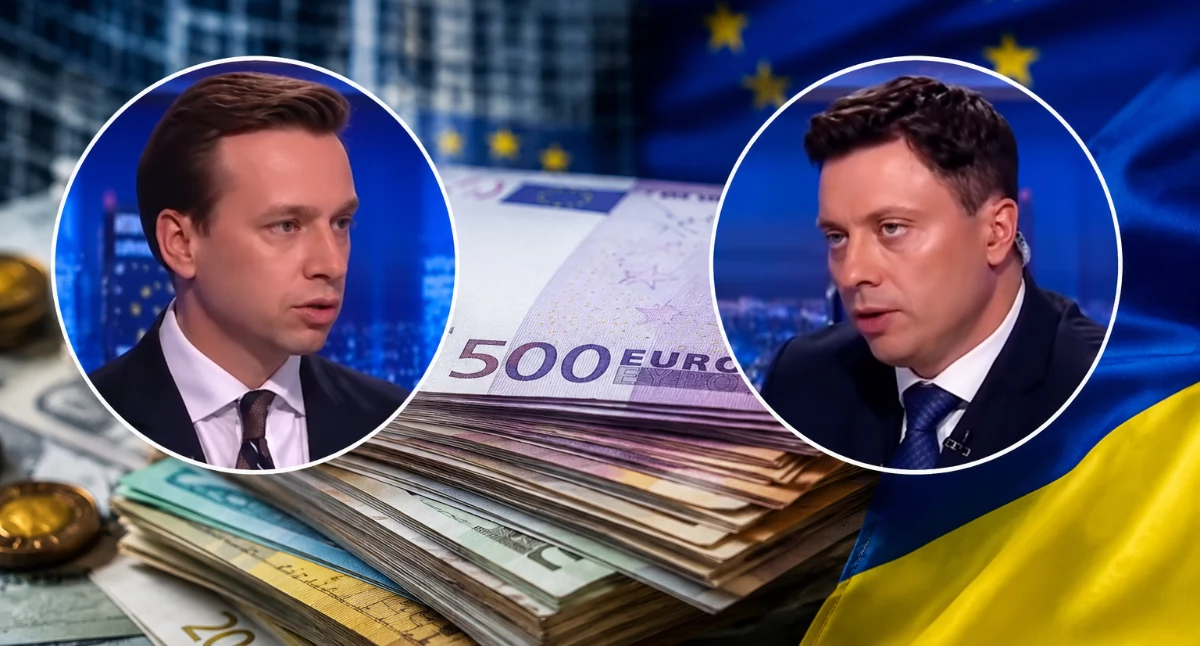 Screeny z rozmowy Polsatu - Krzysztof Bosak, Piotr Witwicki