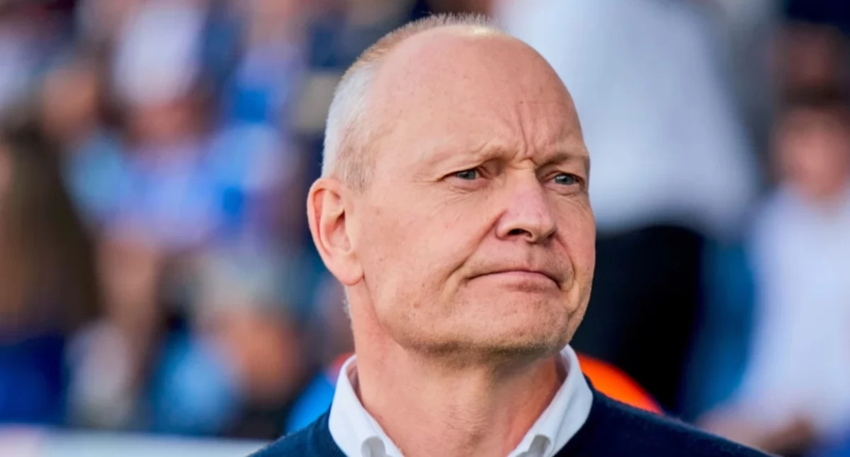 Niels Frederiksen, trener Lecha Fot. PAP/EPA