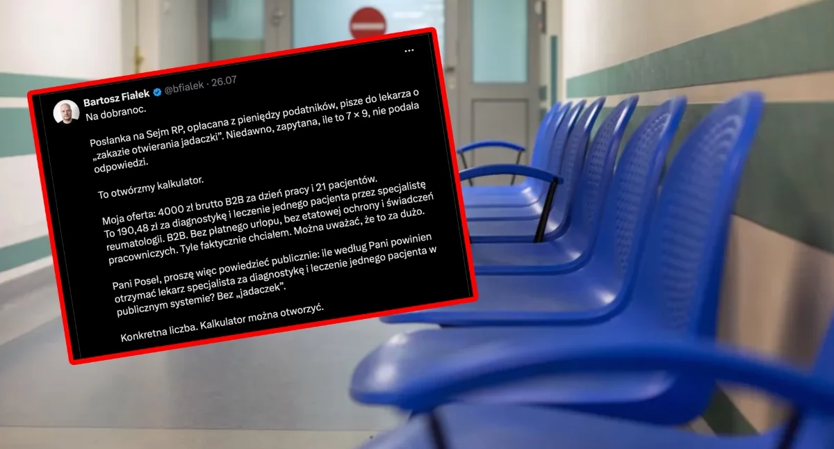 Informacje z Polski, dzień pracy Oferta lekarza wywołała burzę - zdjęcie, fotografia