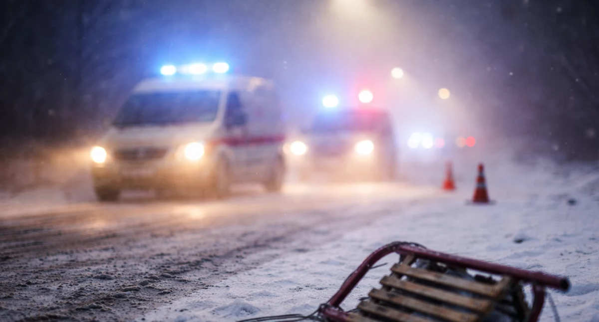 Siła uderzenia była ogromna. Tragiczny finał kuligu