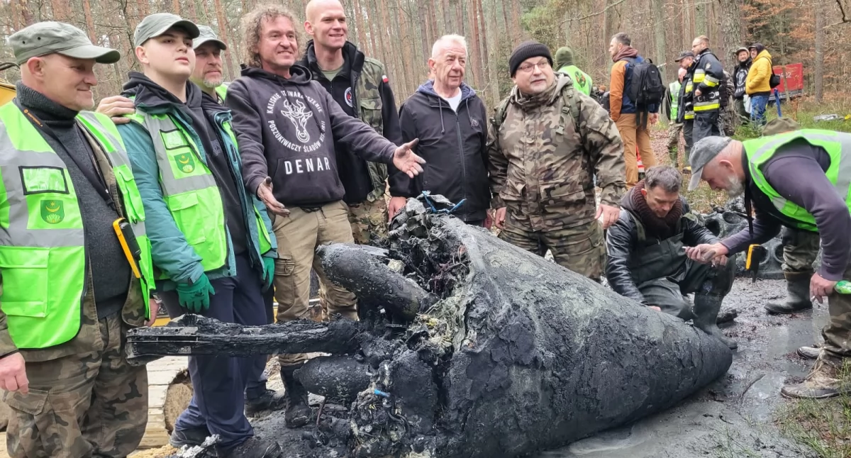 Spektakularne odkrycie w podkarpackiej Bliźnie. Odnaleziono fragmenty tajnej broni Hitlera
