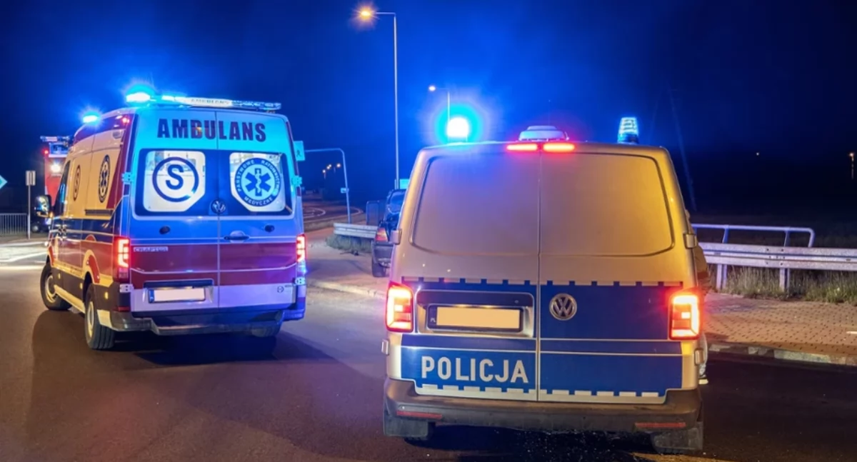 Wypadek autokaru na rondzie Jacka Kuronia w Rzeszowie
