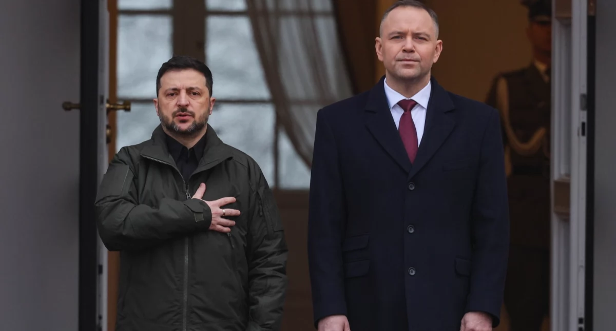 Prezydent Ukrainy oficjalnie powitany przez prezydenta Karola Nawrockiego