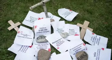 Manifestacja przed ambasadą Niemiec