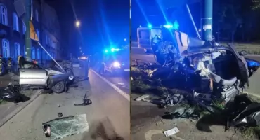 Auto uderzyło w słup, dwie osoby nie żyją